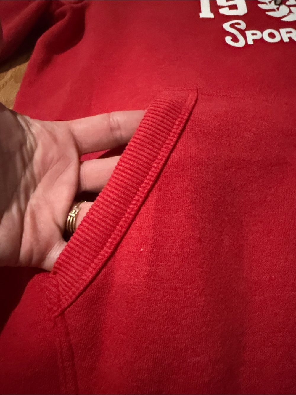 Superdry Rouge Red Track & Field Hoodie size XL - Picture 7 of 9